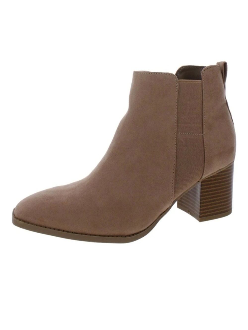 NIB Style & Co. Taupe Ankle Boots Zip Side  Square Toe Aloraa Size 11 Fall